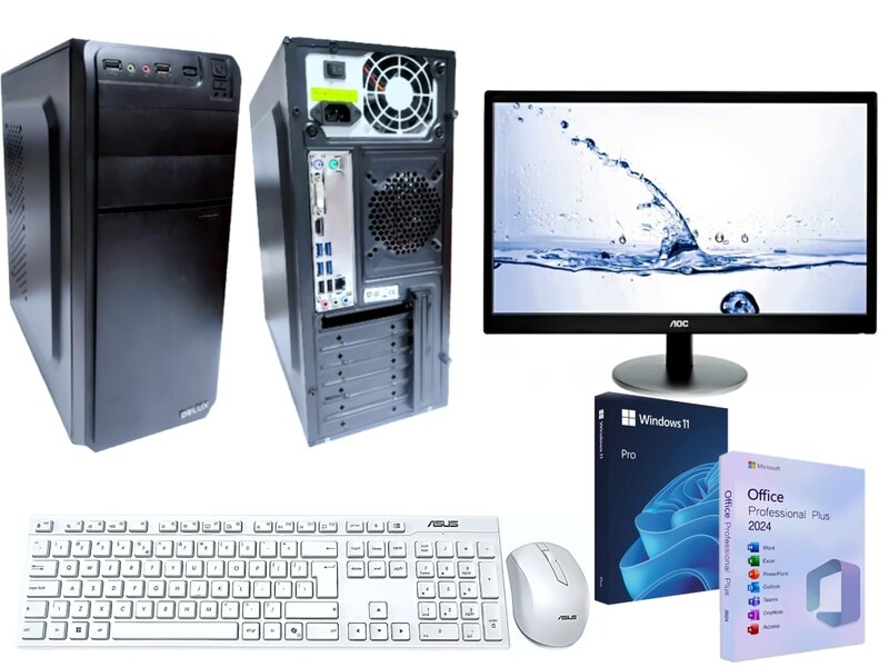 Set calculator PC, cu garantie si factura, AMD, Gigabyte, AOC, ASUS